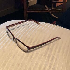 Levi Strauss Rx Glasses Black with red and black arms and inside. 51-18-140.